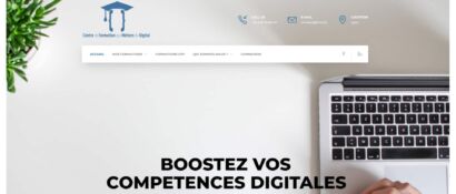 Page d'accueil du site web du cfmd centre de formation aux métiers du digital
