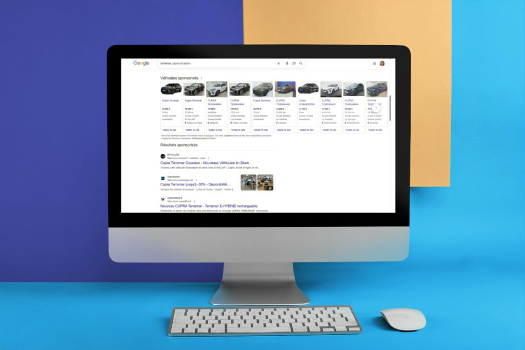 publicité concessionnaires voiture sur google ads