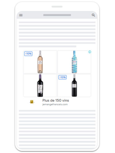 agence publicite digitale catalogues vin google shopping jmf
