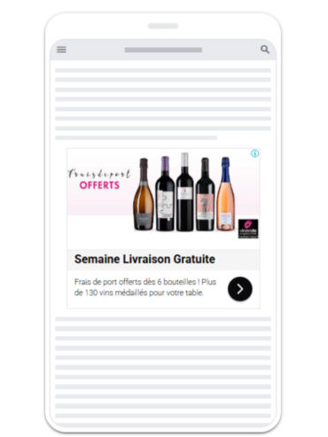 agence publicite digitale catalogues vin google shopping vinovalie