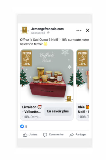 publicité noel épicerie en ligne