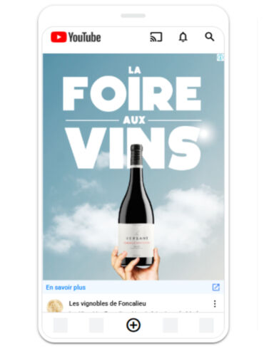 publicité digitale pour le vin