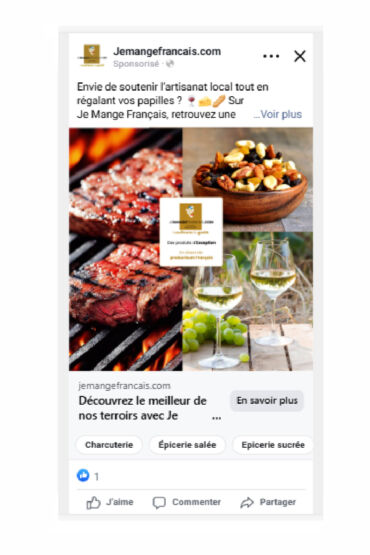 publicité épicerie en ligne