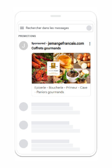 publicité gmail épicerie en ligne