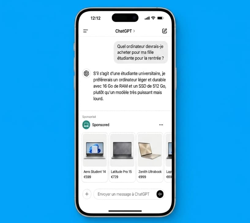 annonce shopping chatgpt ads